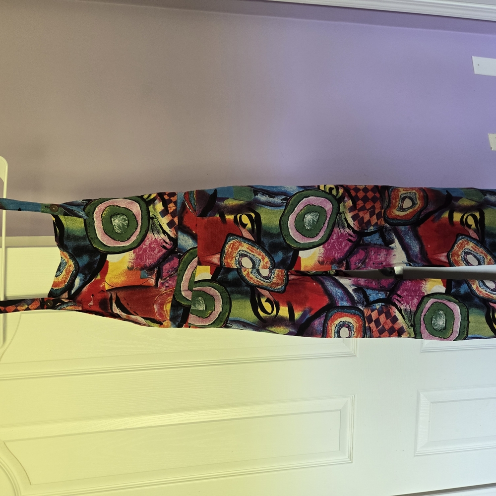 Colorful Abstract Wide Leg Jumpsuit
